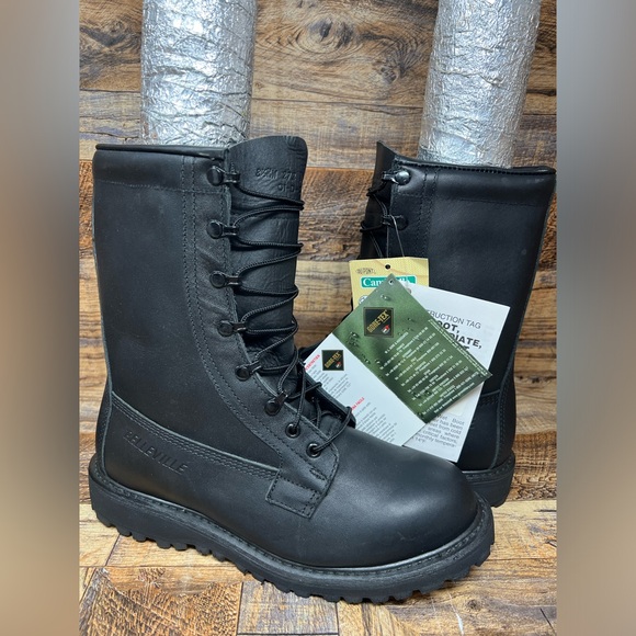 NEW Belleville Intermediate Cold/Wet Boots Men Size 8.5 XW Black Combat Gore-Tex - Picture 1 of 9